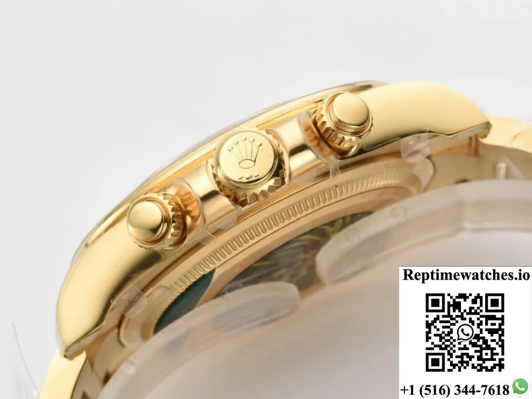 Rolex Daytona M126508-0001 Clean Factory Gold Color Bezel-Rep Time Watches