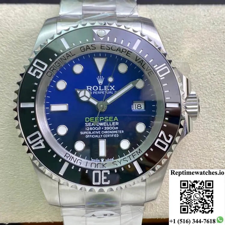 Rolex Deepsea 116660 D-Blue Ar Factory Stainless Steel 904L Blue Gradient Black Dial-Rep Time Watches