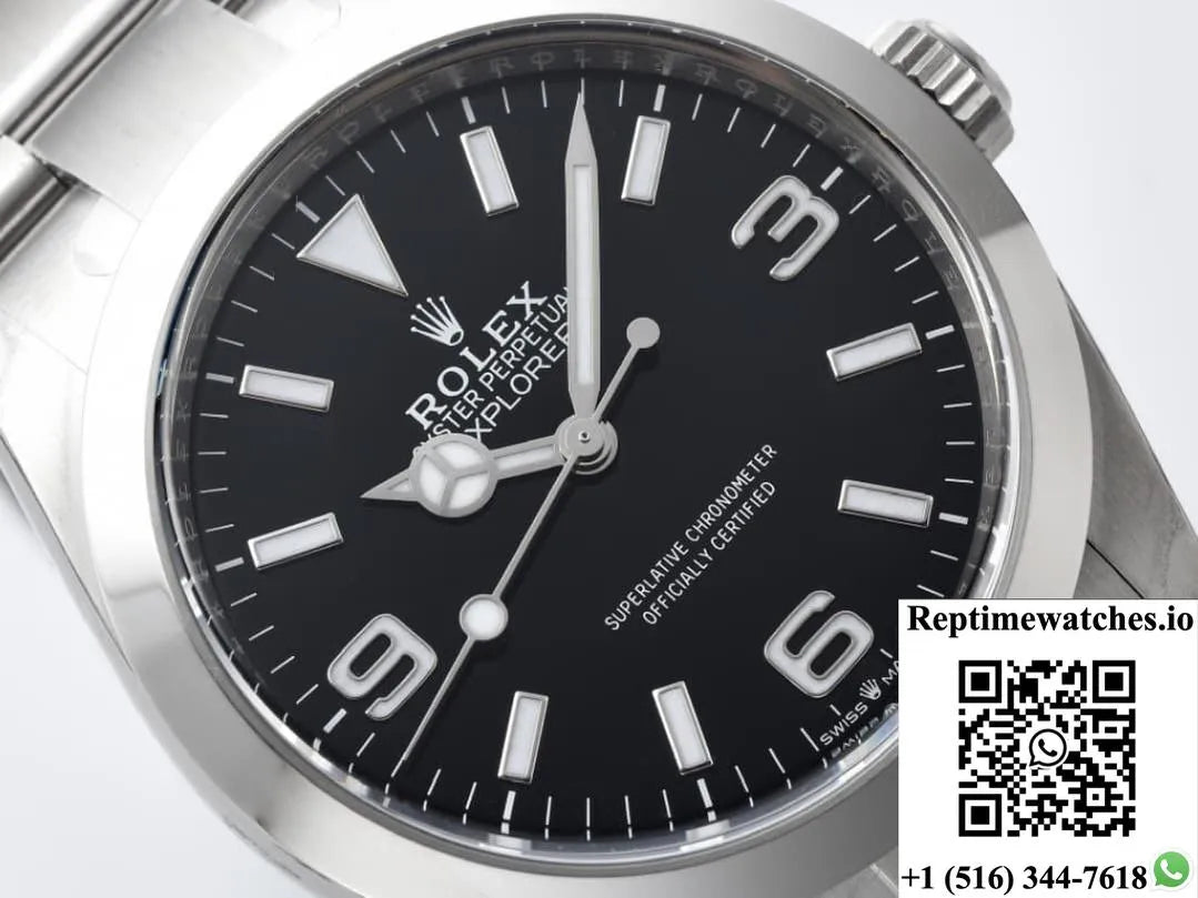 Rolex Explorer 114270-78690 Clean Factory Black Dial-Rep Time Watches