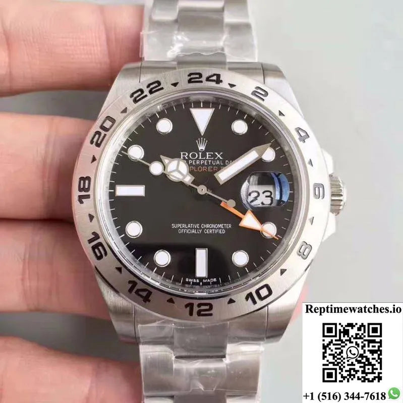 Rolex Explorer Ii 216570 2018 Noob Factory V7 Black Dial-Rep Time Watches
