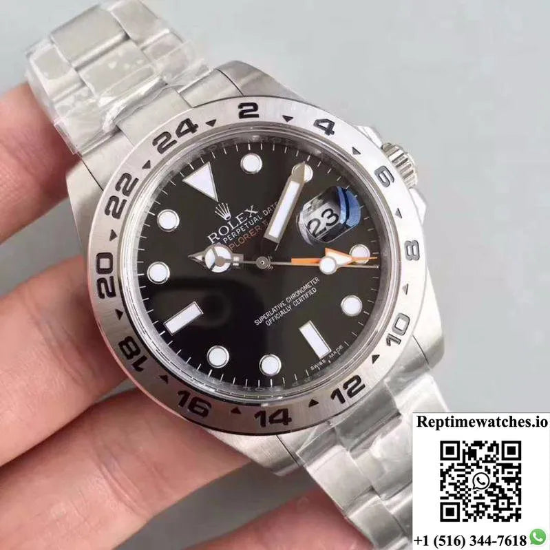 Rolex Explorer Ii 216570 2018 Noob Factory V7 Black Dial-Rep Time Watches