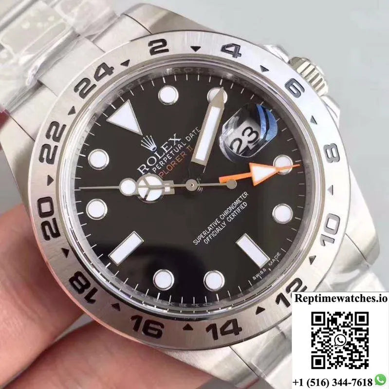 Rolex Explorer Ii 216570 2018 Noob Factory V7 Black Dial-Rep Time Watches