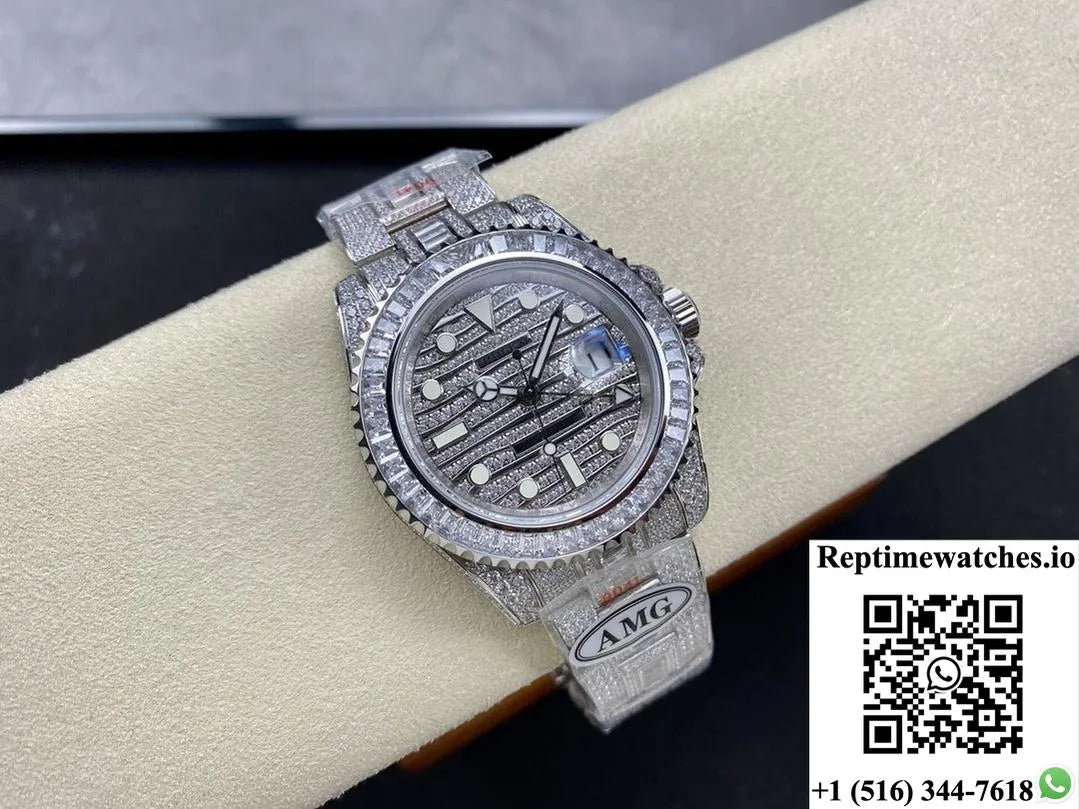 Rolex Gmt-Master 116769Tbr-74779B Amg Factory Dual Time Zone-Rep Time Watches