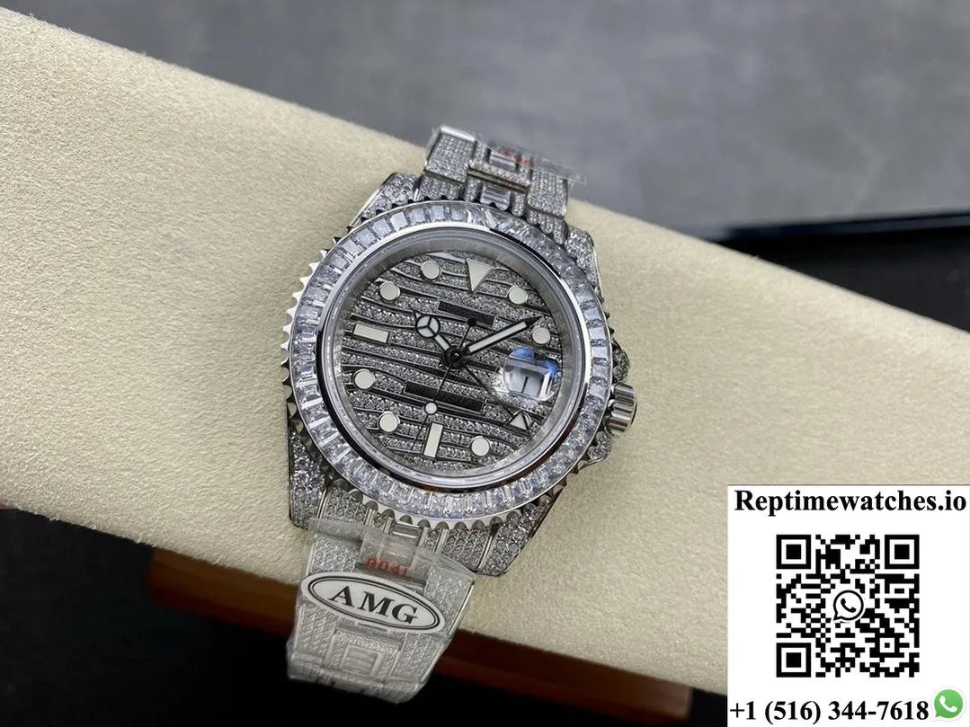 Rolex Gmt-Master 116769Tbr-74779B Amg Factory Dual Time Zone-Rep Time Watches