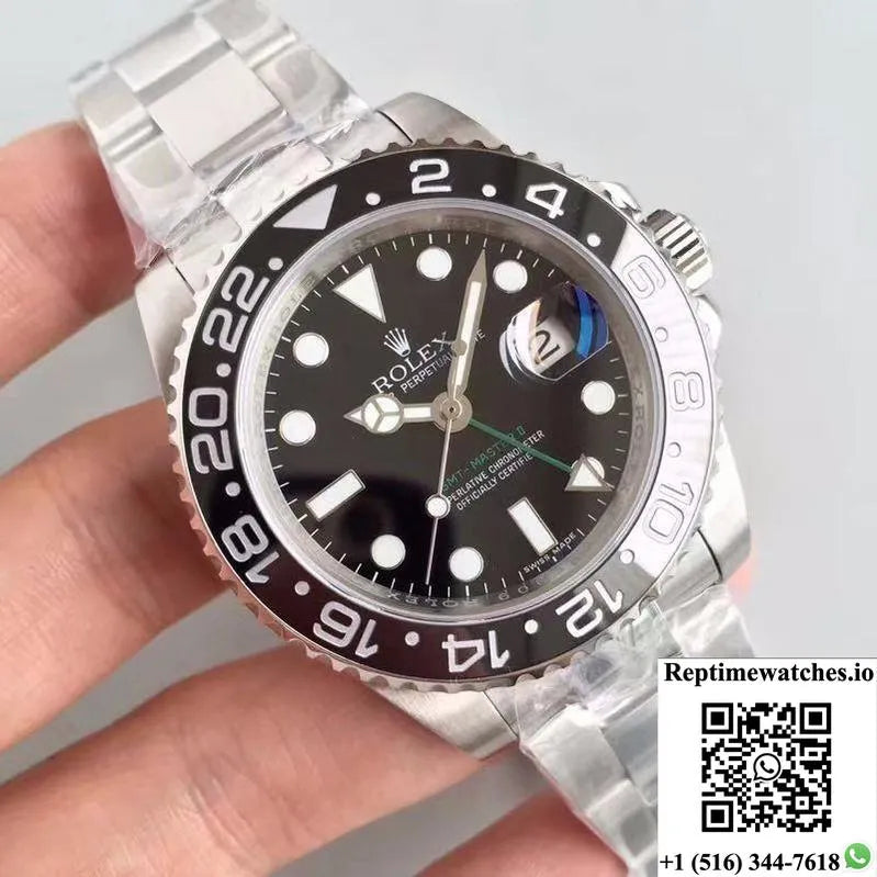 Rolex Gmt Master Ii 116710Ln 40Mm Noob Factory Black Dial-Rep Time Watches