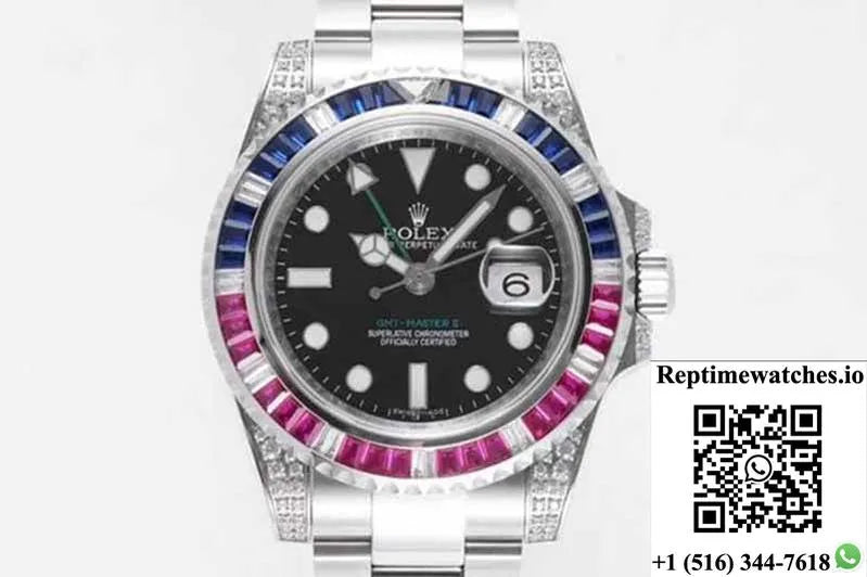 Rolex Gmt Master Ii 116759 Saru-78209 Rof Factory Black Dial-Rep Time Watches