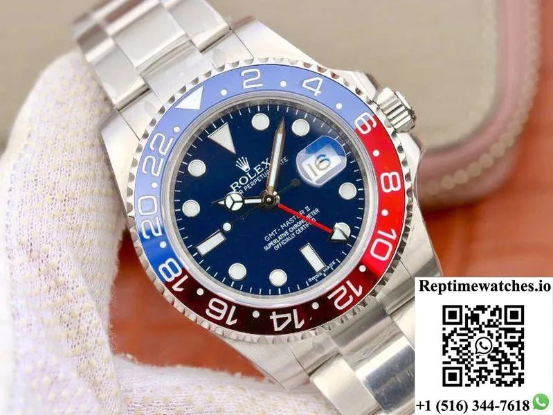 Rolex Gmt Master Ii 126710Blro Ew Factory Blue Dial-Rep Time Watches