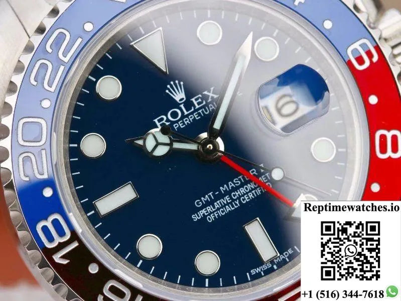 Rolex Gmt Master Ii 126710Blro Ew Factory Blue Dial-Rep Time Watches