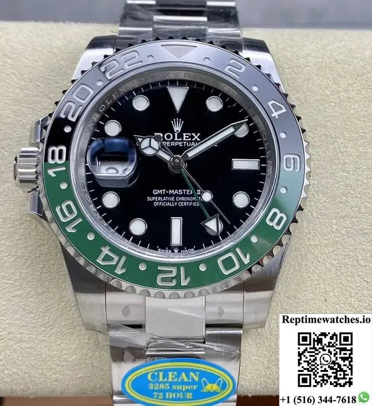 Rolex Gmt Master Ii M126720Vtnr-0001 Clean Factory V3 Black Dial-Rep Time Watches