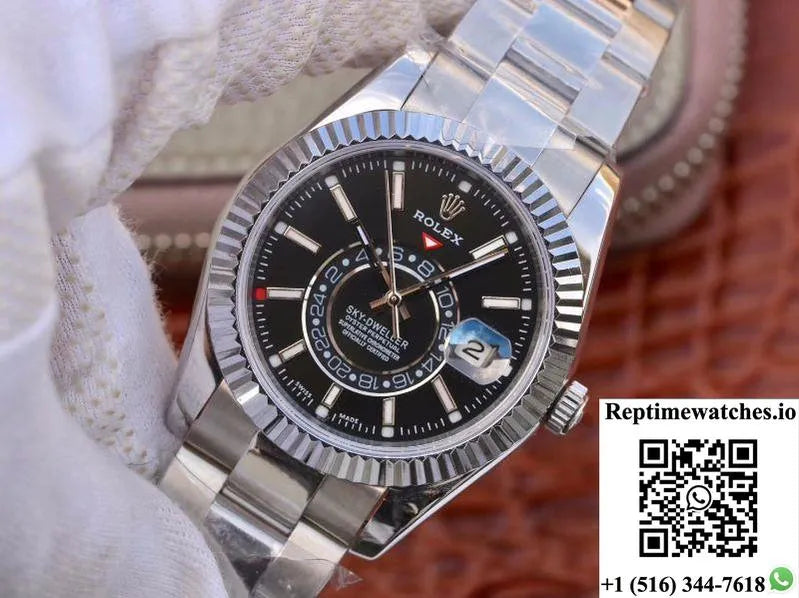 Rolex Sky Dweller 326139 Black Dial-Rep Time Watches