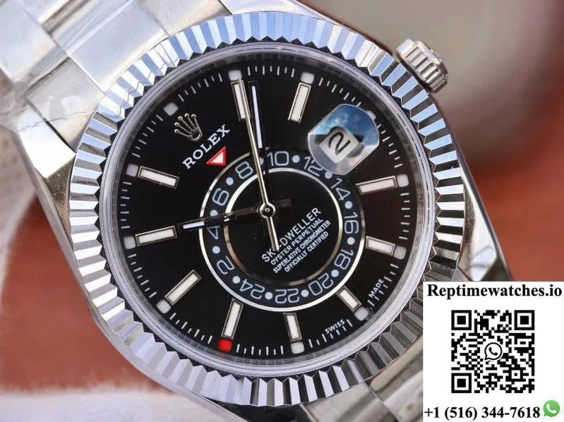 Rolex Sky Dweller 326139 Black Dial-Rep Time Watches