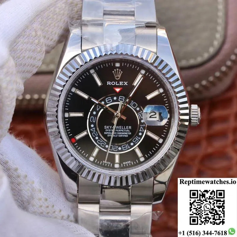 Rolex Sky Dweller 326139 Black Dial-Rep Time Watches