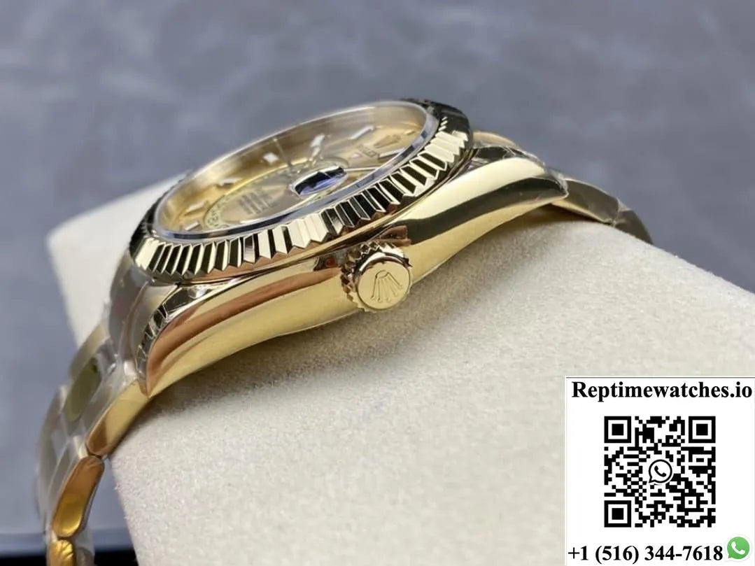 Rolex Sky-Dweller M326938-0003 Noob Factory Gold Strap-Rep Time Watches