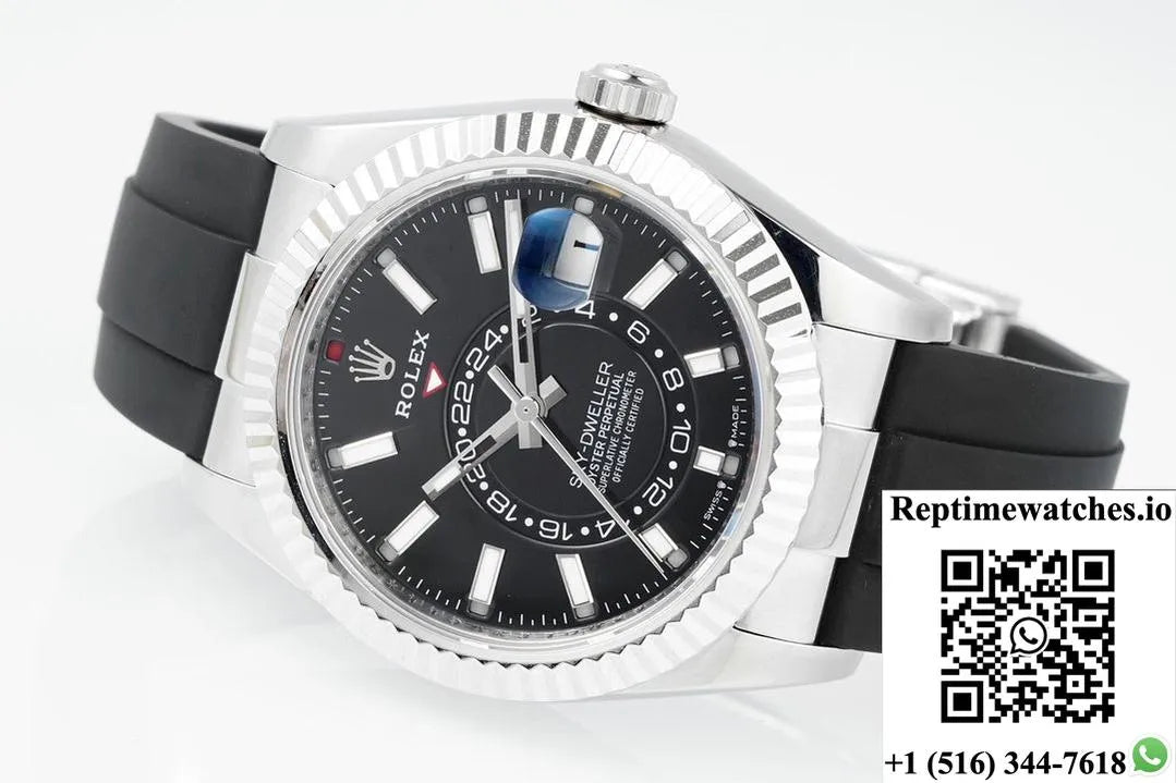 Rolex Sky-Dweller M336239-0002 Zf Factory V2 18K White Gold Case-Rep Time Watches