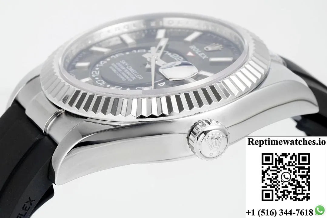Rolex Sky-Dweller M336239-0002 Zf Factory V2 18K White Gold Case-Rep Time Watches