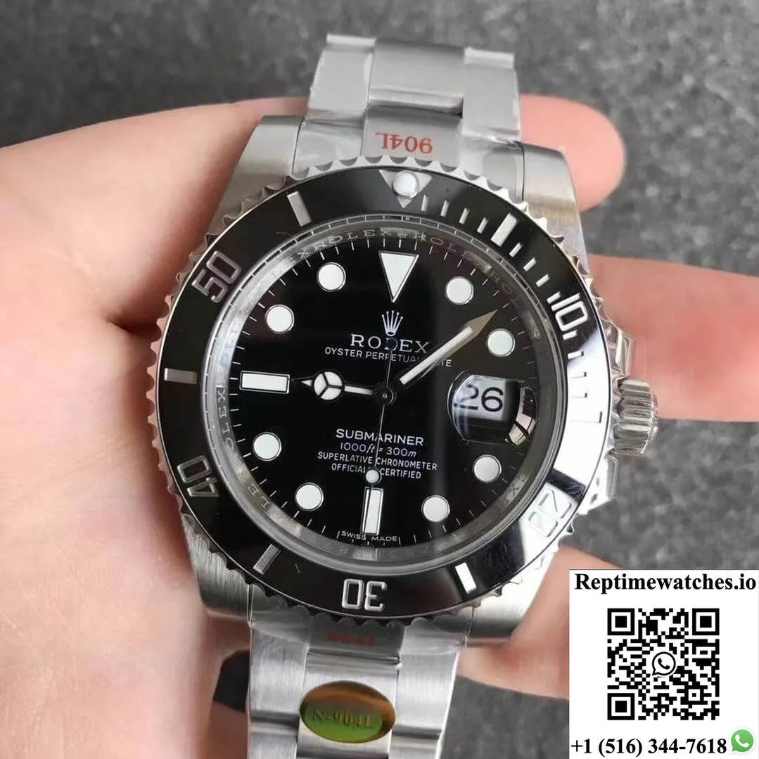 Rolex Submariner 116610Ln Noob Factory V12 Black Dial-Rep Time Watches