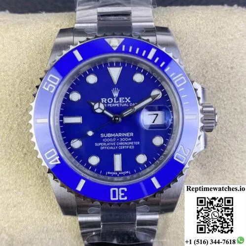 Rolex Submariner 116619Lb-97209 40Mm Clean Factory V5 Blue Dial-Rep Time Watches