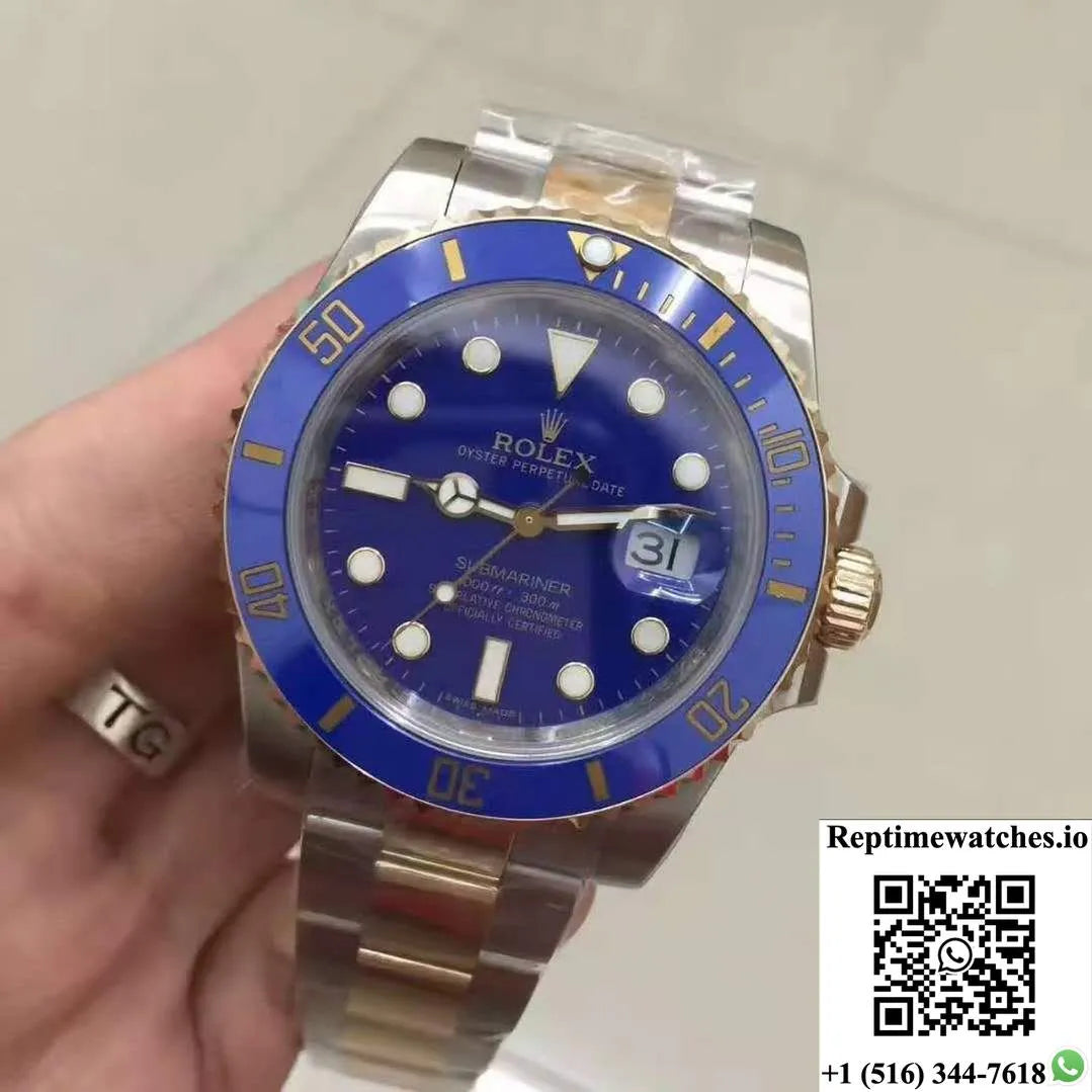 Rolex Submariner Date 116613Lb Noob Factory V8 Blue Dial-Rep Time Watches