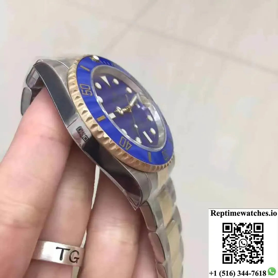 Rolex Submariner Date 116613Lb Noob Factory V8 Blue Dial-Rep Time Watches