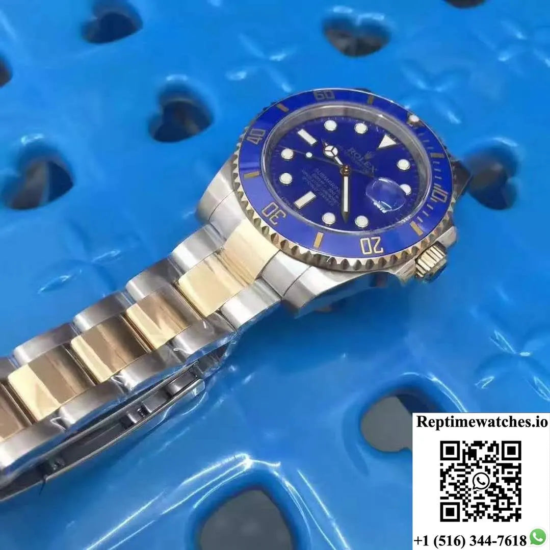 Rolex Submariner Date 116613Lb Noob Factory V8 Blue Dial-Rep Time Watches