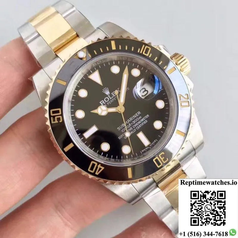 Rolex Submariner Date 116613Ln Noob Factory V8 Black Dial-Rep Time Watches