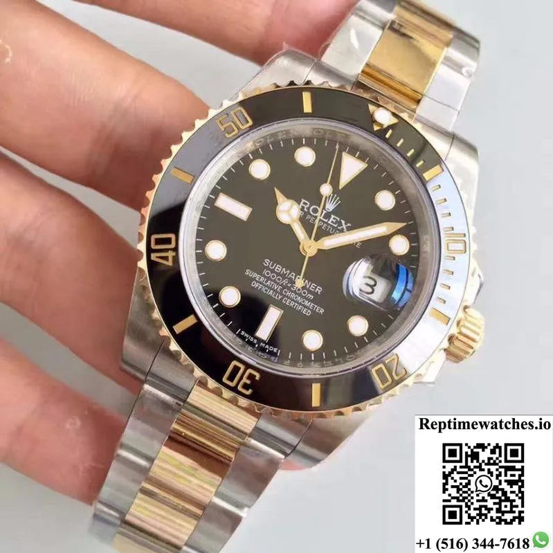 Rolex Submariner Date 116613Ln Noob Factory V8 Black Dial-Rep Time Watches
