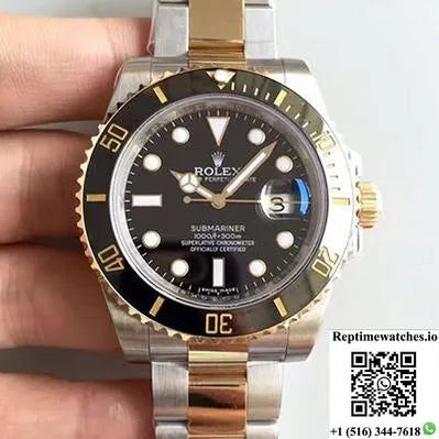 Rolex Submariner Date 116613Ln Noob Factory V8 Black Dial-Rep Time Watches