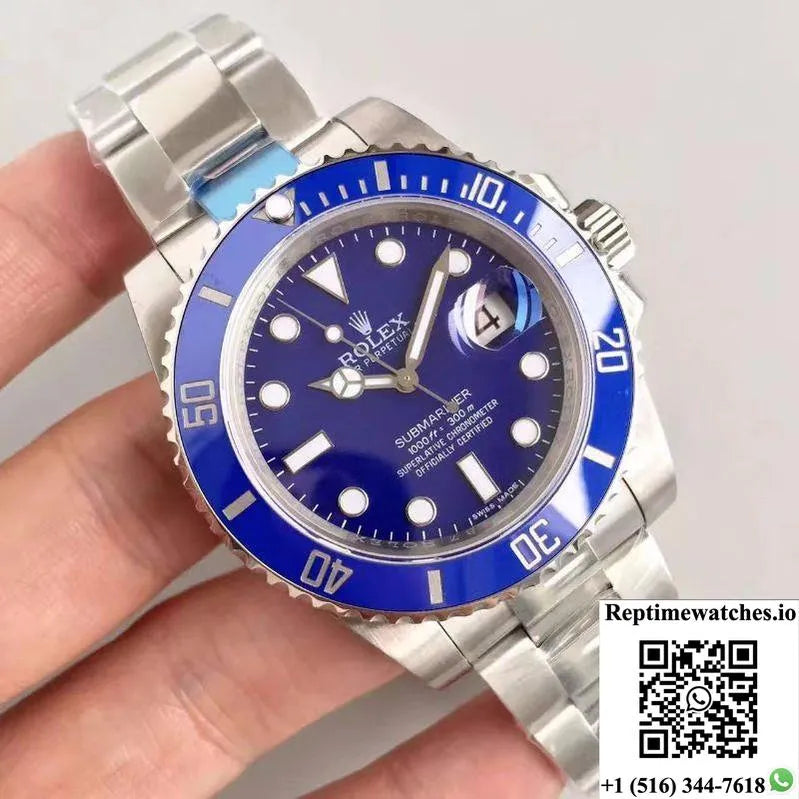 Rolex Submariner Date 116619Lb 40Mm Noob Factory Blue Dial-Rep Time Watches