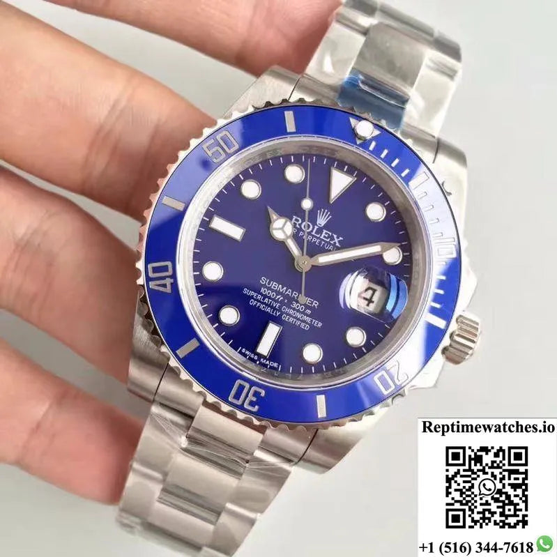 Rolex Submariner Date 116619Lb 40Mm Noob Factory Blue Dial-Rep Time Watches