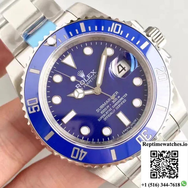 Rolex Submariner Date 116619Lb 40Mm Noob Factory Blue Dial-Rep Time Watches