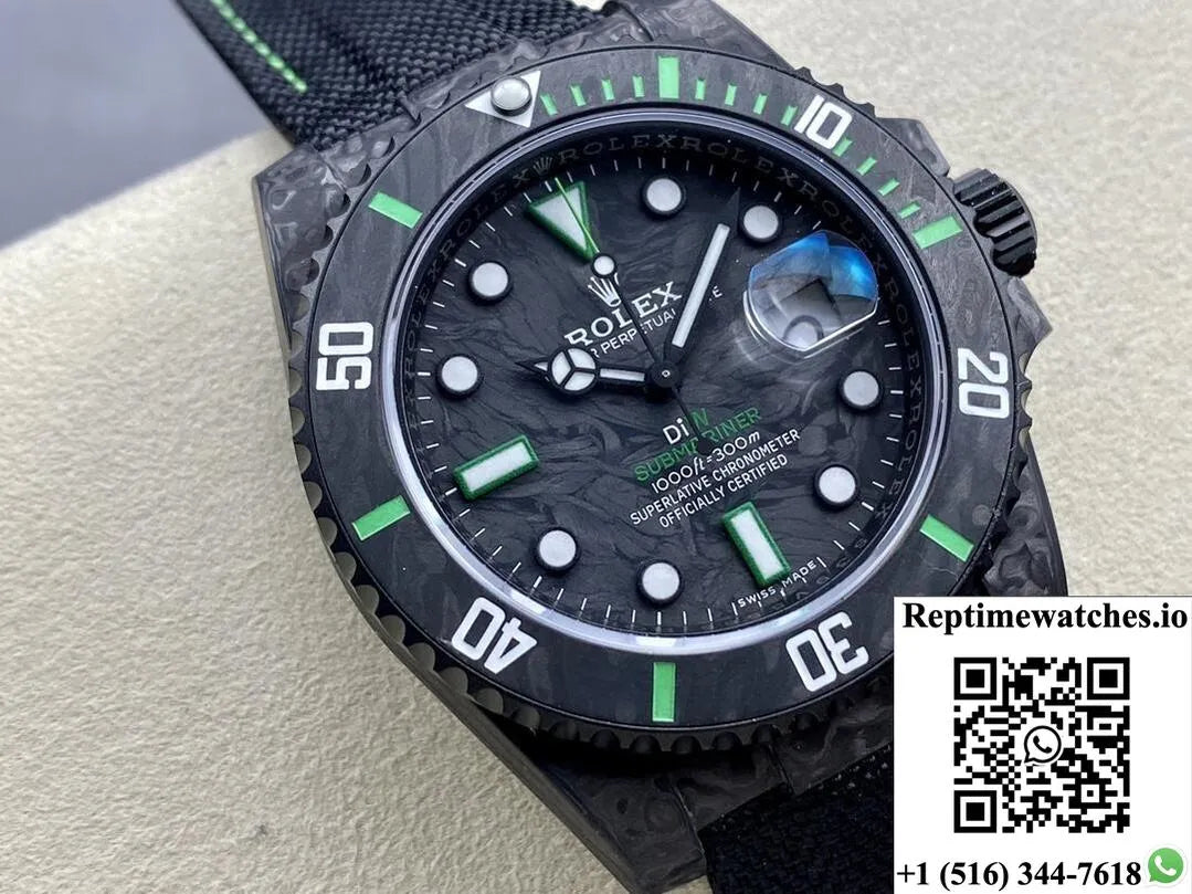 Rolex Submariner Diw Customized Vs Factory Carbon Fiber Case-Rep Time Watches