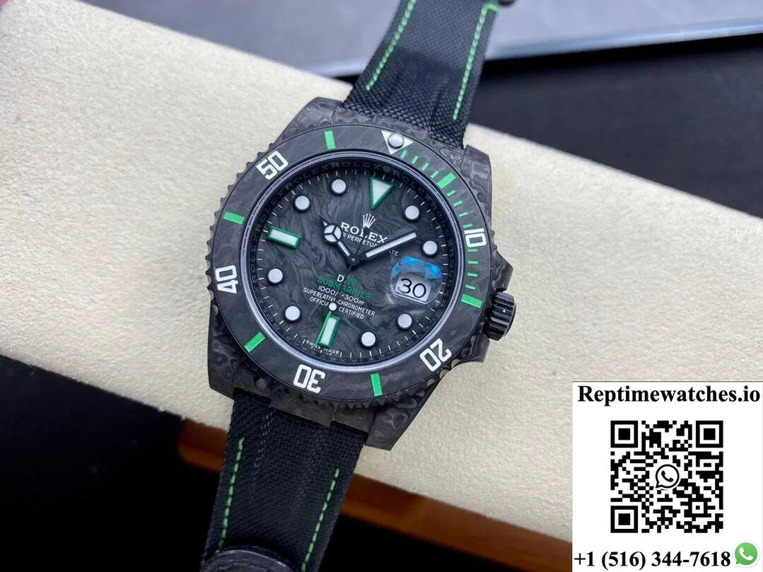 Rolex Submariner Diw Customized Vs Factory Carbon Fiber Case-Rep Time Watches