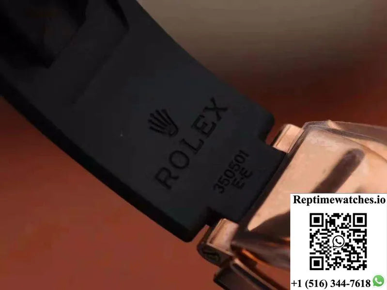 Rolex Yacht Master 116695Sats 40Mm Noob Factory 18K Rose Gold Wrapped Black Dial-Rep Time Watches