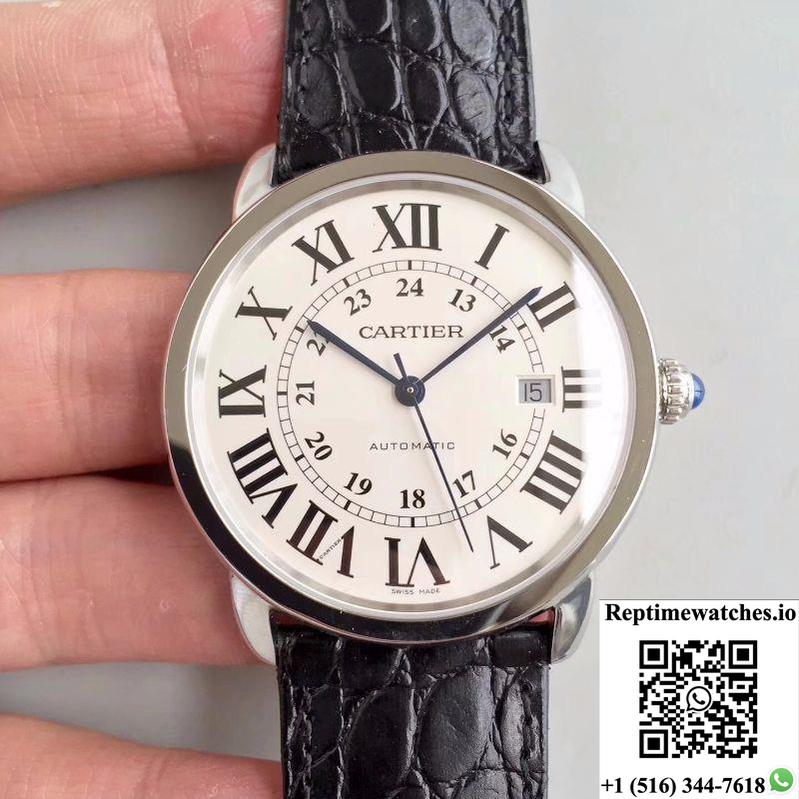 Ronde Solo De Cartier W6701010 42Mm Zf Factory White Dial-Rep Time Watches