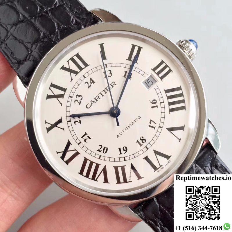 Ronde Solo De Cartier W6701010 42Mm Zf Factory White Dial-Rep Time Watches