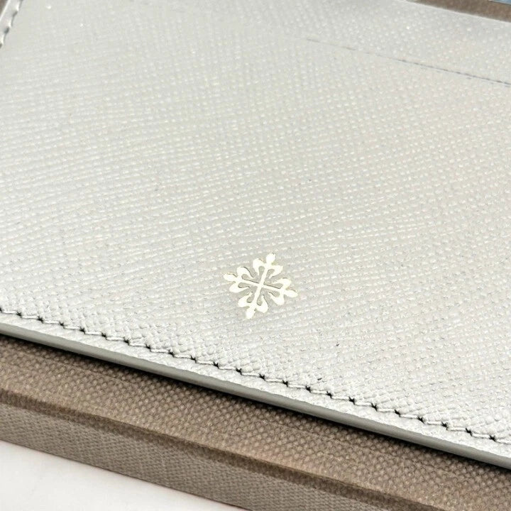PATEK PHILIPPE CALATRAVA GREY SAFFIANO LEATHER CARDHOLDER – VIP DEALER GIFT