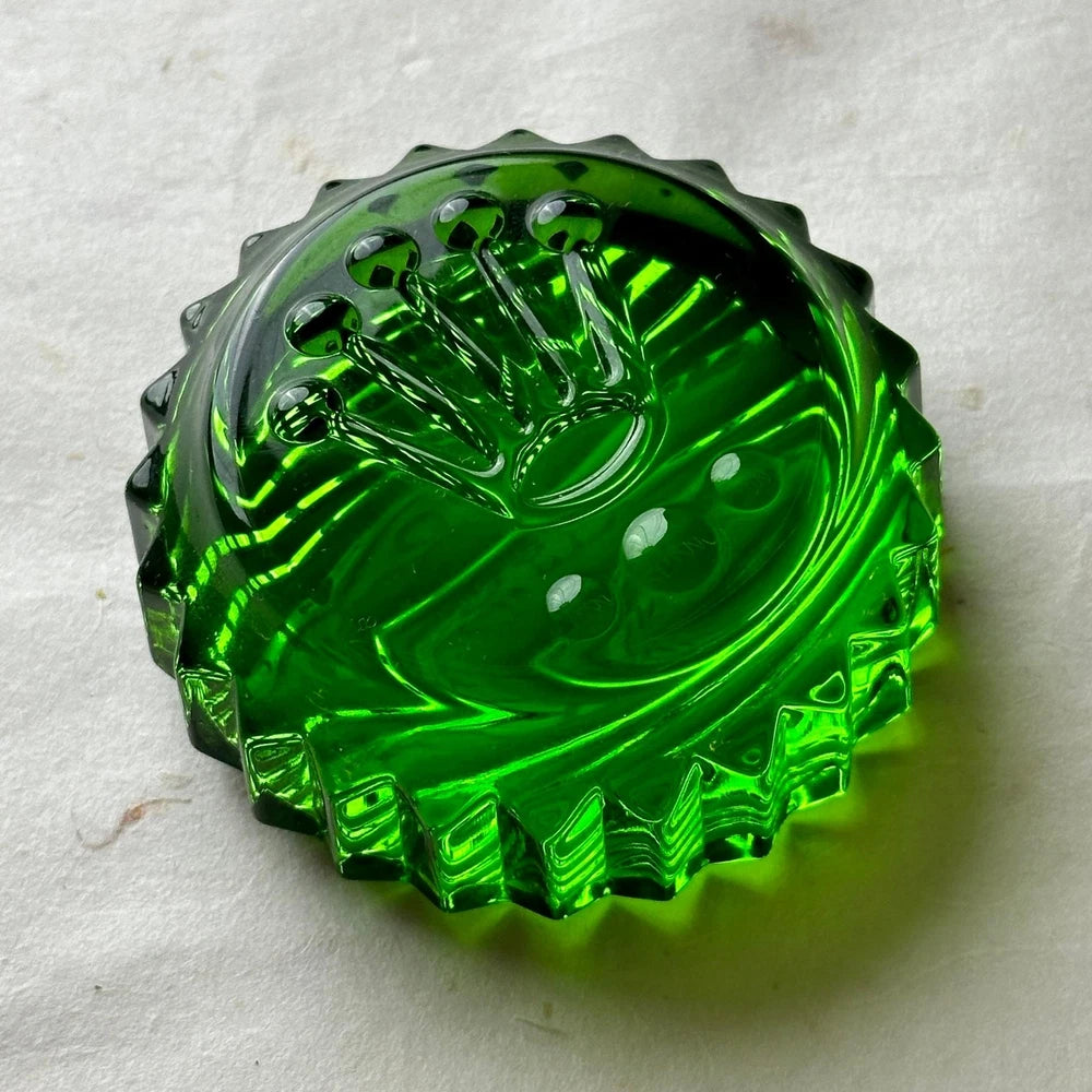 ROLEX LIMITED EDITION GREEN SUBMARINER CROWN CRYSTAL PAPERWEIGHT