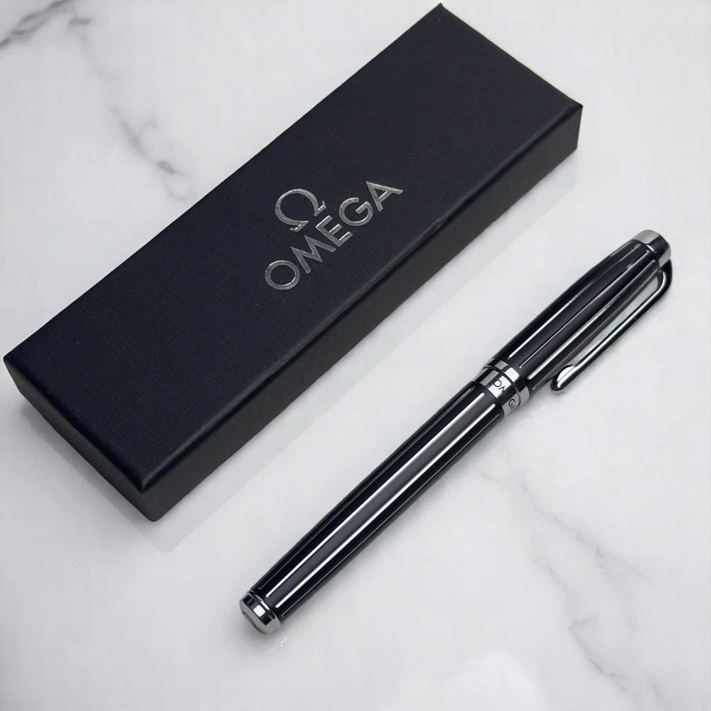 OMEGA PRESTIGE CHROME-TRIM BALLPOINT PEN