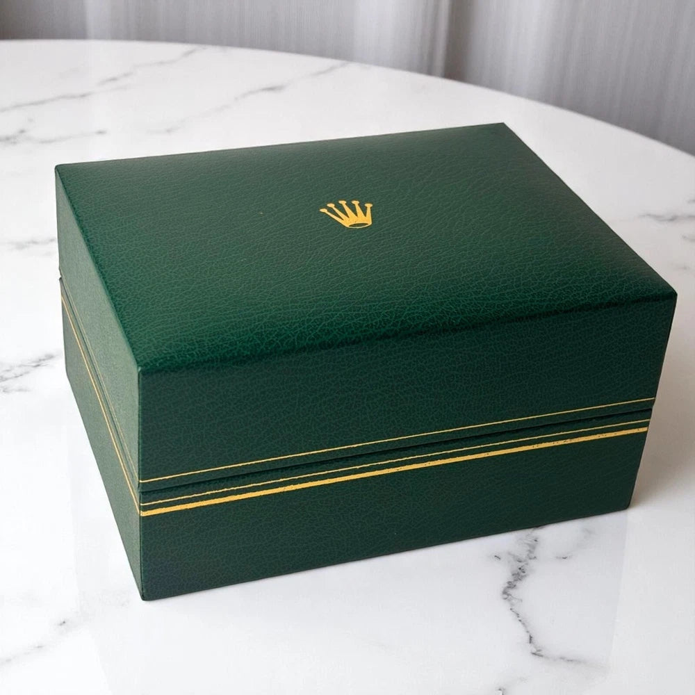 ROLEX VINTAGE DAYTONA 6263/6265 PRESENTATION BOX GREEN VELVET DISPLAY CASE