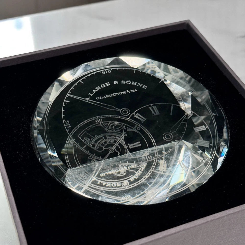 A. LANGE & SÖHNE CRYSTAL TOURBILLON PAPERWEIGHT – VIP GIFT – ORIGINAL BOX