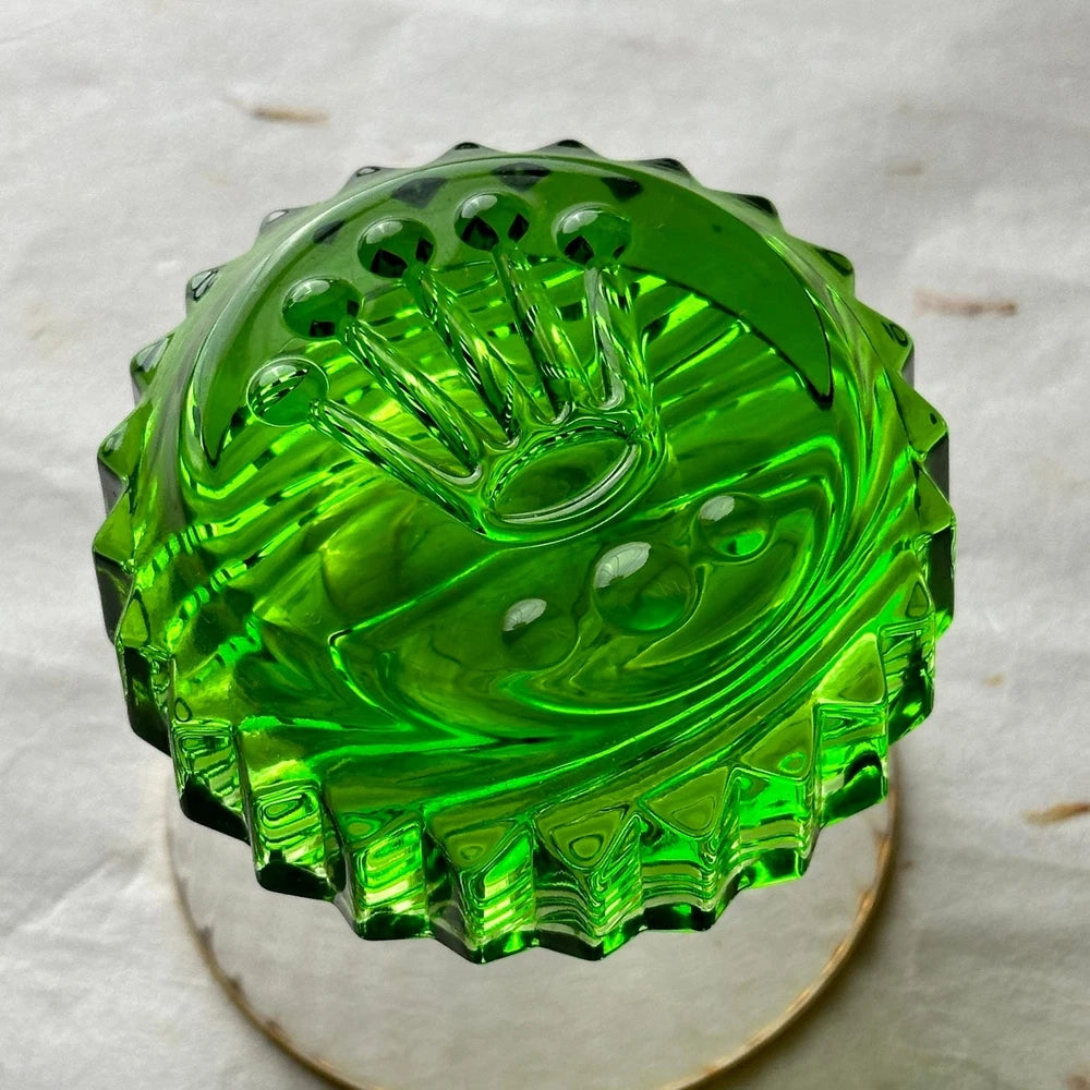 ROLEX LIMITED EDITION GREEN SUBMARINER CROWN CRYSTAL PAPERWEIGHT