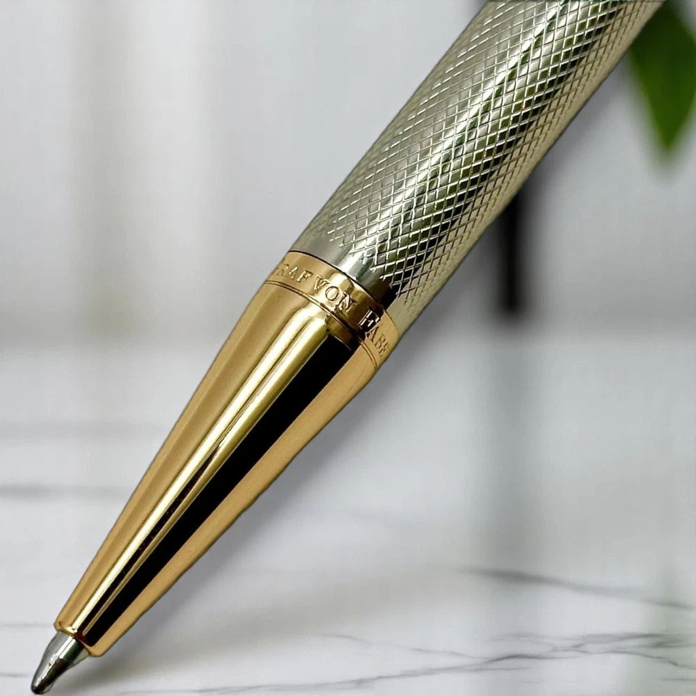 PATEK PHILIPPE SILVER SCRIPTED PEN GRAF VON FABER-CASTELL WEAVE RARE VIP AD GIFT
