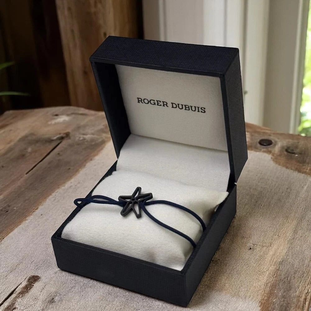 ROGER DUBUIS EXCALIBUR STAR BRACELET – BLACK CORD & STAR CHARM