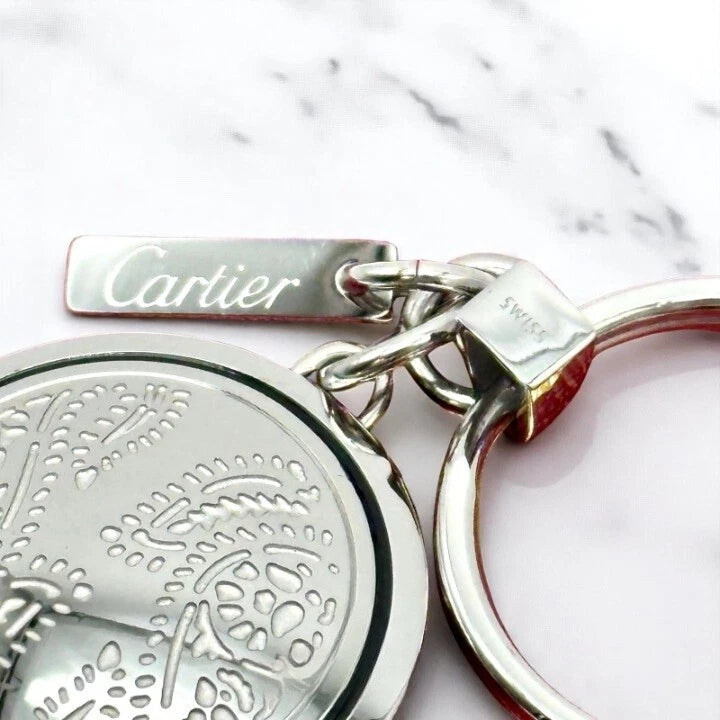 CARTIER TREE OF LIFE SILVER MEDALLION KEYCHAIN – VIP DEALER EXCLUSIVE GIFT