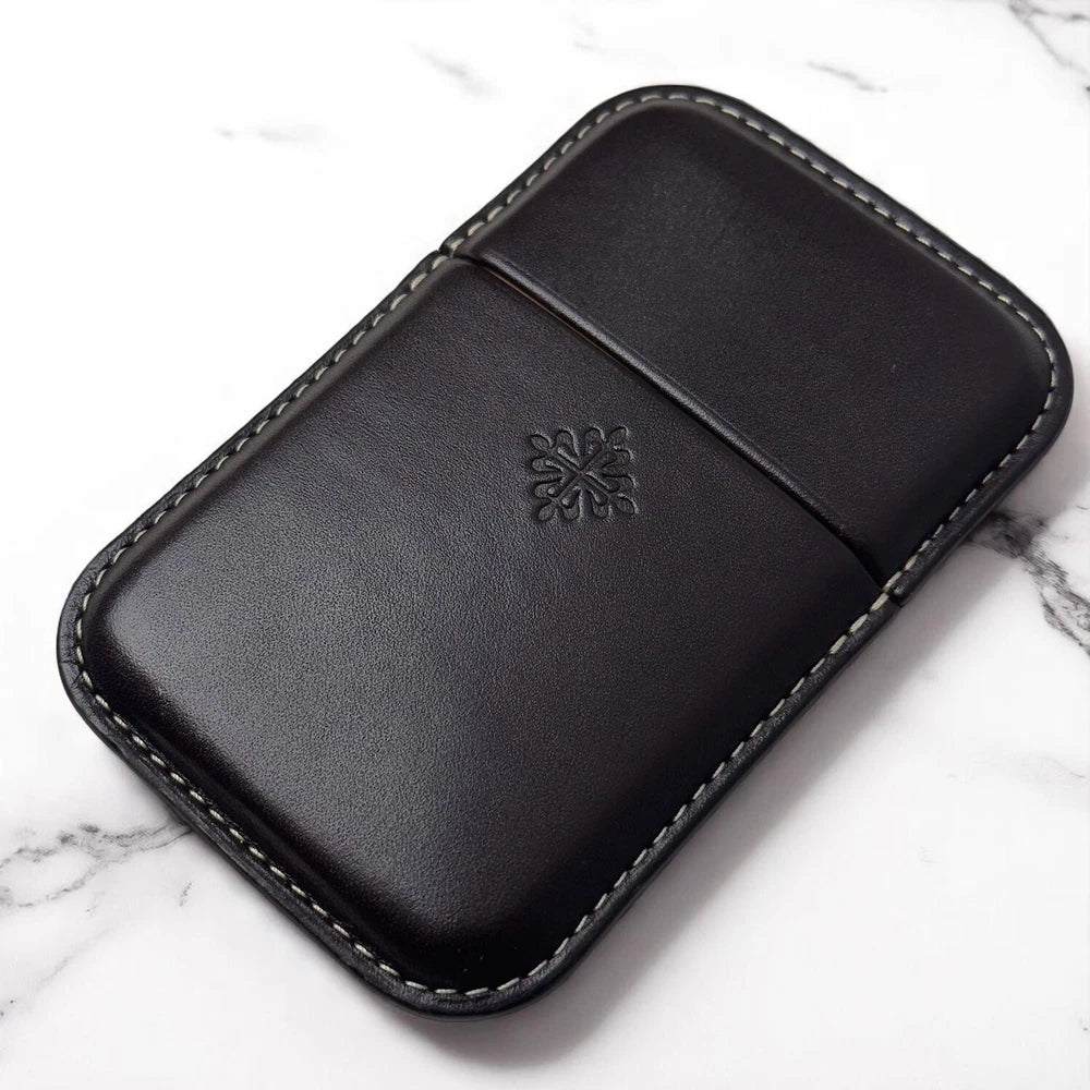 PATEK PHILIPPE CALATRAVA BROWN LEATHER CARD HOLDER –VIP GIFT – MINIMALIST LUXURY
