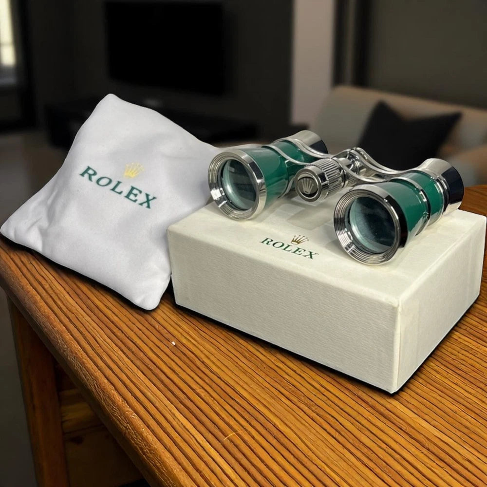 ROLEX GREEN OPERA GLASSES BINOCULARS – VIP AD GIFT