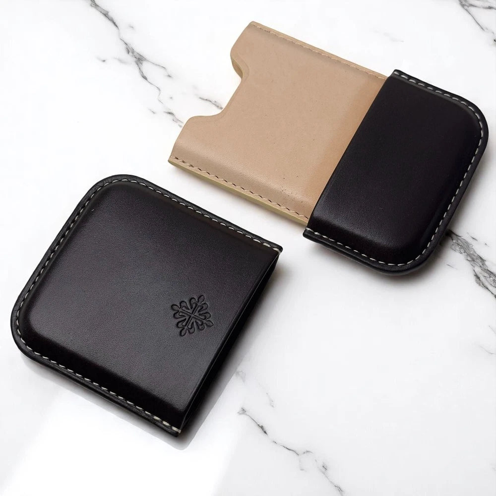 PATEK PHILIPPE CALATRAVA BROWN LEATHER CARD HOLDER –VIP GIFT – MINIMALIST LUXURY