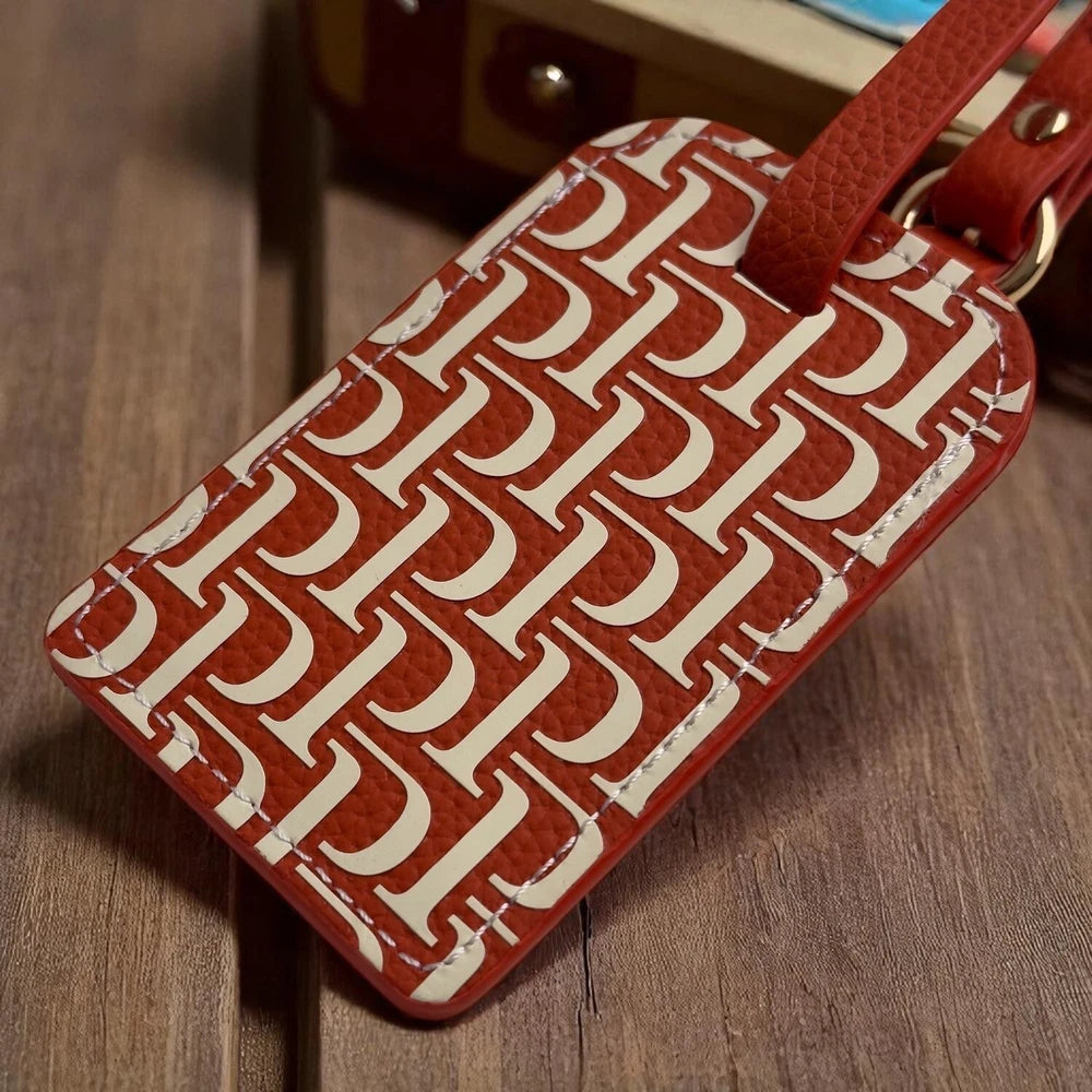 PIAGET 150TH ANNIVERSARY RED LEATHER LUGGAGE TAG – VIP GIFT