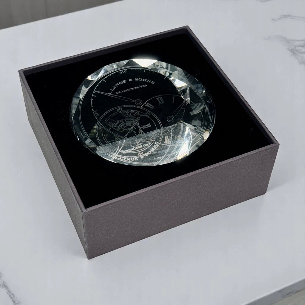A. LANGE & SÖHNE CRYSTAL TOURBILLON PAPERWEIGHT – VIP GIFT – ORIGINAL BOX