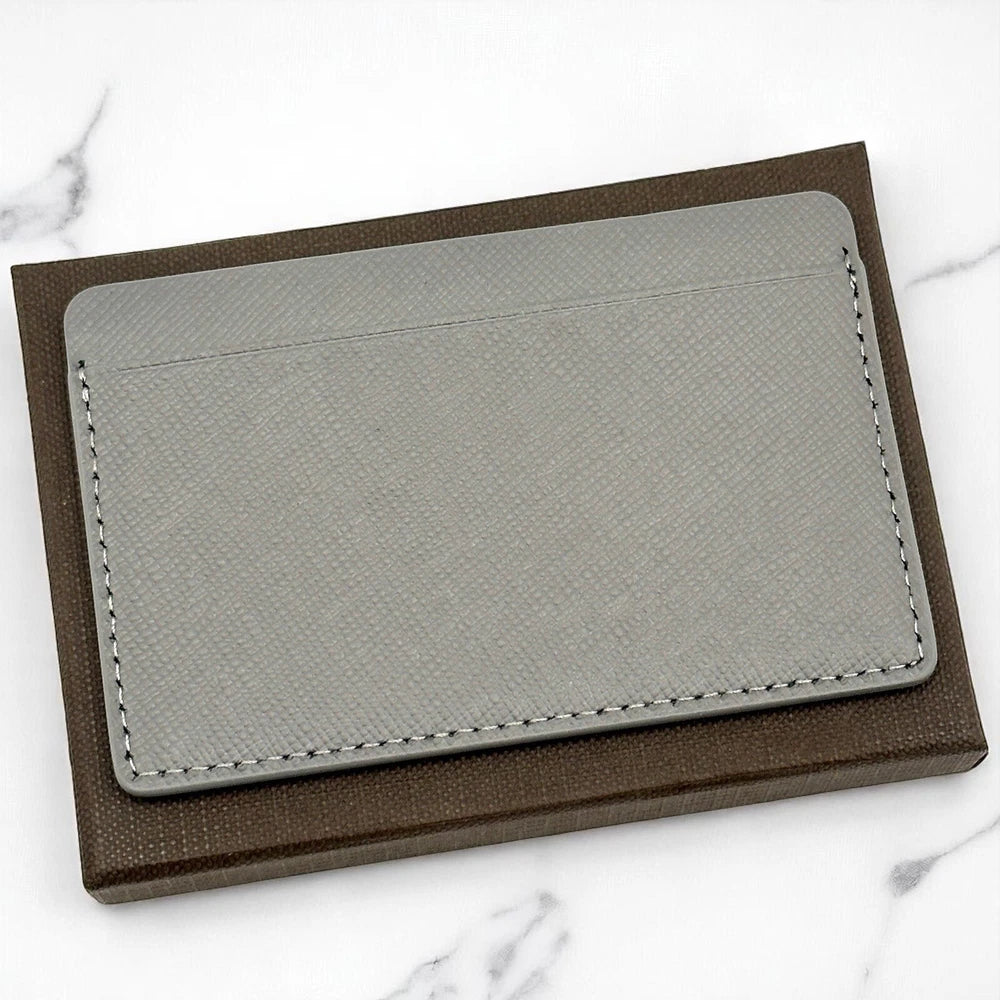 PATEK PHILIPPE CALATRAVA GREY SAFFIANO LEATHER CARDHOLDER – VIP DEALER GIFT